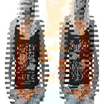 Teachers Thanksgiving Fall Thankful For My Little Turkey Women Tank Top - Thegiftio