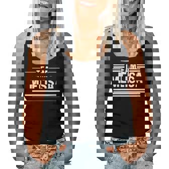 Team Melissa Nom De Famille Débardeur pour femme - Cadeauxyz