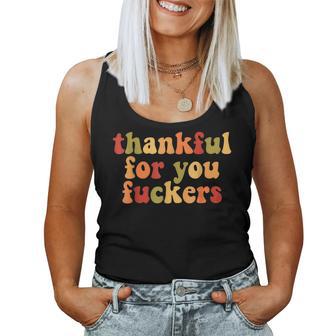 Thankful For You Boy Family Matching Black Women Tank Top - Thegiftio UK