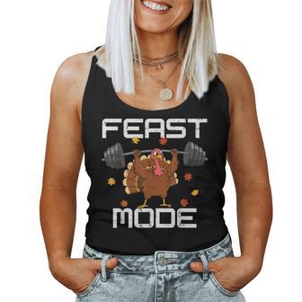 Thanksgiving Turkey Feast Workout Gym Fall Women Women Tank Top - Thegiftio UK