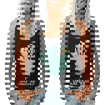 Thanksgiving Turkey Glove Gobble Thankful Nurse Medical Fall Women Tank Top | Mazezy