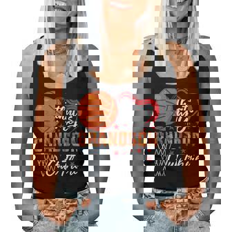 That's My Grandson Out There Basketball Grandma Mother's Day Women Tank Top | Mazezy