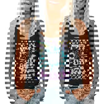 Tie Dye Groovy In My Cool Cousin Era Family Women Tank Top - Thegiftio