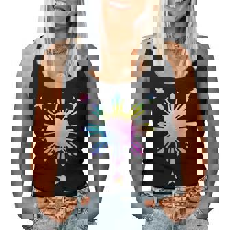 Tie Dye Philippines Flag Cute Filipino Pinoy Filipina Girls Women Tank Top | Mazezy