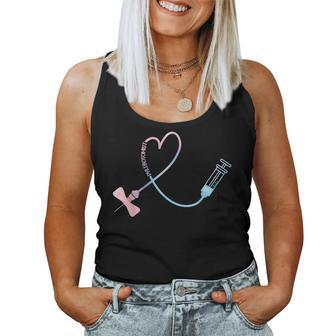 Tie Dye Phlebotomist Phlebotomy Technician Nurse Clinical Women Tank Top - Thegiftio