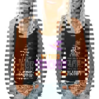 Tired Teacher Costume For Halloween Teachers Women Tank Top - Seseable