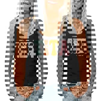 Tita Retro Groovy Print Mamá Linda Día De La Madre Divertida Abuela Camiseta sin mangas para mujer - Regaloses