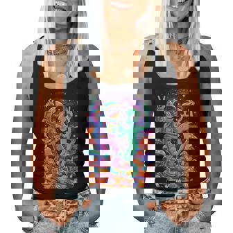Trippy Edm Rave Outfits Festival Electronic Music Women Women Tank Top - Seseable
