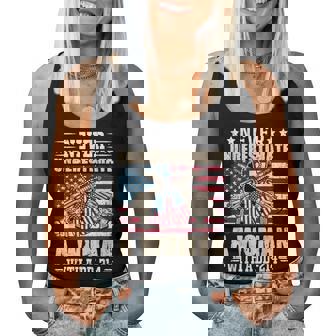 Never Underestimate A Woman With A Dd-214 Usa Veteran Women Tank Top | Mazezy