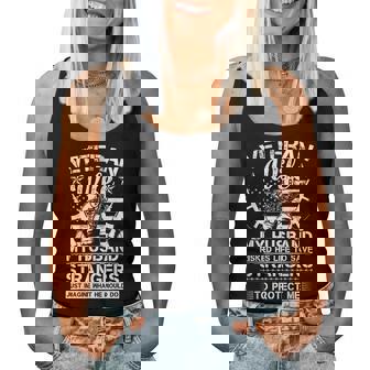 Veteran Wife Patriotic Veterans Day American Flag Husband Women Tank Top | Seseable CA