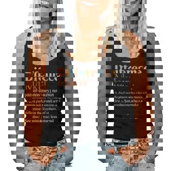 Vintage Difference Maker Definition Teachers Mom Boss Women Women Tank Top - Thegiftio