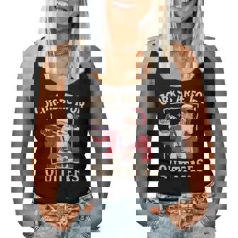 Vintage Santa Drinking Wine Corks Are For Quitters Women Tank Top | Seseable CA