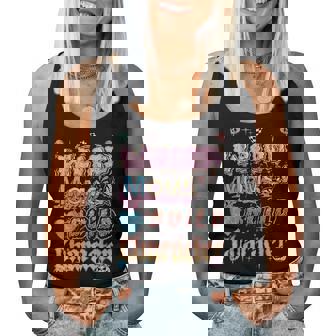 Vintage Retro Weird Mom Build Character Graphic Women Tank Top | Seseable UK