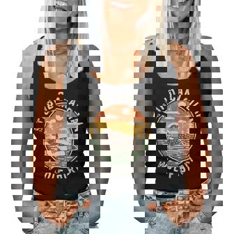 Vintage Stupid Canadian Wolf Bird Cute Loon Sarcastic Animal Women Tank Top | Mazezy