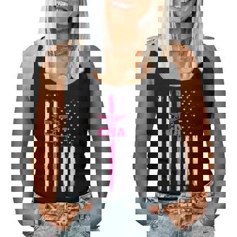 Vintage Usa Cna Certified Nurse Assistant American Flag Men Women Tank Top | Mazezy