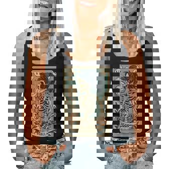 Volleyball Mom Tarot Card Skeleton Mama Women Tank Top | Seseable UK