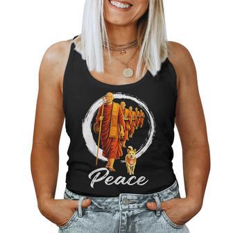 Walk For Peace Buddhists Monks Peace Aloka Dog Womens Women Tank Top | Seseable UK