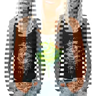 Watercolor Green Tree Python Snake Reptiles Boys & Girls Women Tank Top - Thegiftio