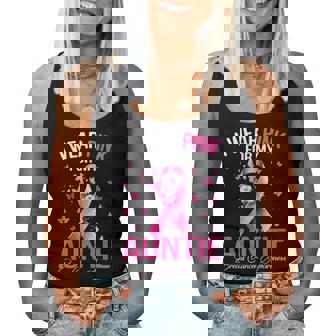 I Wear Pink For My Auntie Breast Cancer Awareness Month Aunt Women Tank Top | Seseable CA