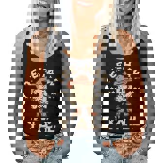 Western Haw Y'all Golf Ball Cowgirl Southern Women Women Tank Top - Seseable