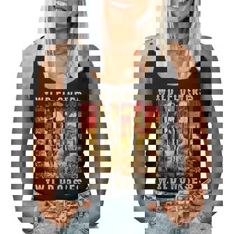 Wild Flowers Wild Horses Sunset s Nature Women Tank Top | Seseable UK