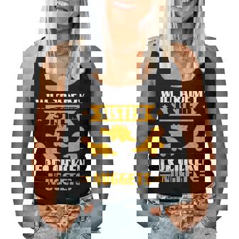 Will Trade My Sister For Chicken Nuggets Sibling Humor Women Tank Top | Seseable FR