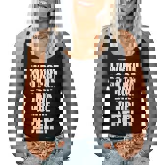 I Workouto I Can Drink More Beer Gym Camiseta sin mangas para mujer - Regaloses