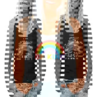 In A World Where You Can Be Anything Be Kind Gay Pride Lgbt Women Tank Top | Seseable UK