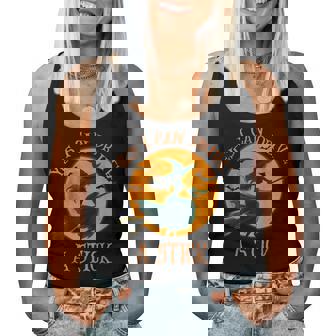 Yes I Can Drive A Stick Halloween Spooky Witch Women Women Tank Top - Monsterry