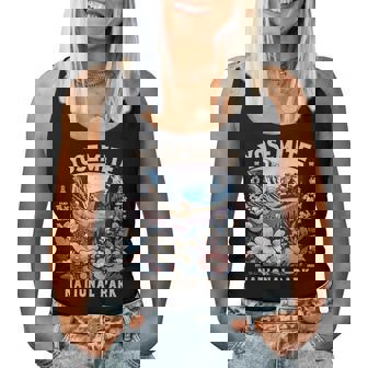 Yosemite National Park Floral Vintage Mens Women Tank Top | Seseable FR