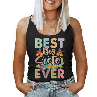 Youth Best Big Sister Ever Girl's Baby Announcement Idea Women Tank Top - Thegiftio UK