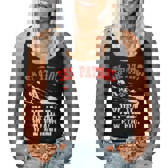 スキーパトロールの言い You Fall We Haul 面白いスキーパトロール レディースタンクトップ - Kawaiitshirt