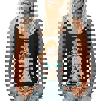 セクシー ワイフ ビーチ アニメ 女の子 日本語 レディースタンクトップ - Kawaiitshirt