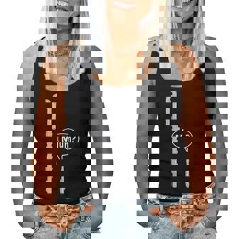 バスフルートとピッコロフルートのミーム 面白いフルートママ Flute Mum Humour レディースタンクトップ - Kawaiitshirt