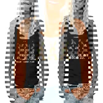 迷彩柄 ウサギ キュート イースターデー ウサギ 男性 女性 キッズ レディースタンクトップ - Kawaiitshirt