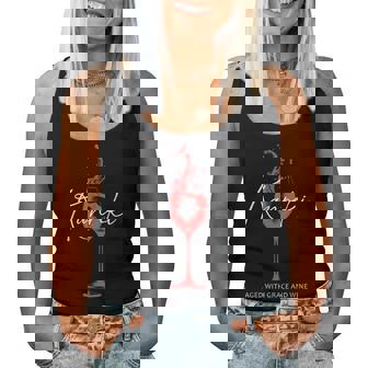 還暦祝い ワイン好き 酒好き 父 母 男性 女性 60歳お祝い Aged With Grace And Wine レディースタンクトップ - Kawaiitshirt