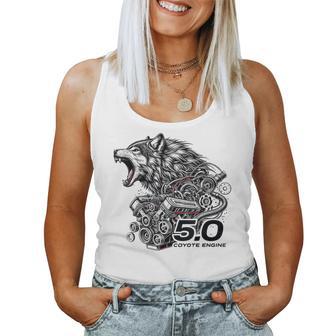 50 Coyote Distressed Enthusiast For Squad Women Tank Top | Mazezy