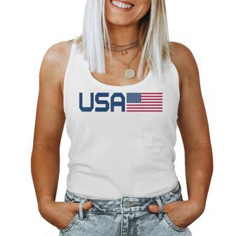 American Flag Cool Patriotic 4Th Of July Usa Flag Women Tank Top - Thegiftio UK