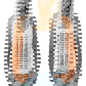 Arquitectura De La Tabla De Columnas Romanasintage Camiseta sin mangas para mujer - Regaloses