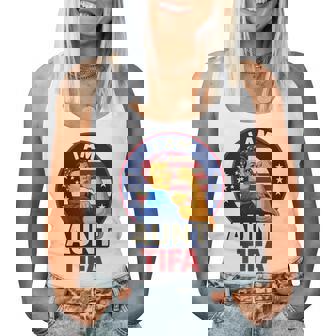 I Am Aunt Tifa Woman's Girl America Flag Women Tank Top | Mazezy