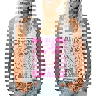 Big Sister Finally Retro Groovy Big Sister Girls Toddlers Women Tank Top - Thegiftio