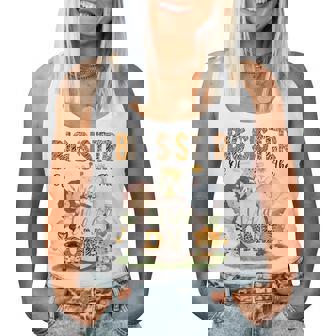 Big Sister Of The Wild One 1St Birthday Boy Safari Lover Women Tank Top - Seseable