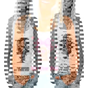 Black In October We Wear Pink Breast Cancer Awareness Women Tank Top - Thegiftio