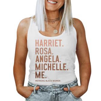 Black History Month Leaders Excellence Rosa Harriet Women Tank Top | Mazezy