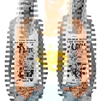 Blessed By God For 70 Years Loved Sunflower 70Th Birthday Women Tank Top | Seseable CA