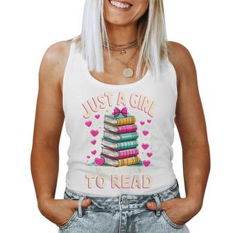 Bookworm Just A Girl Who Loves To Read Women Tank Top | Mazezy