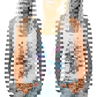 Butterfly With Flowers Cute Butterflies Nature Daughter Women Tank Top - Thegiftio