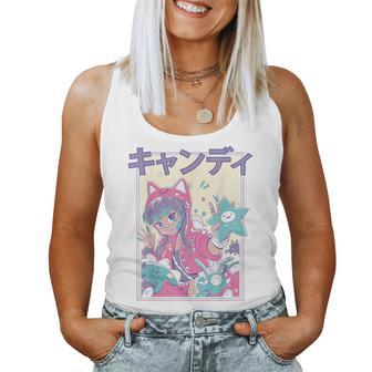Candycore Girl Cute Pink Pastel Kawaii Anime Aesthetic 8 Women Tank Top - Monsterry