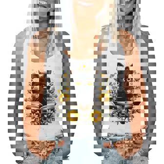 Cat For Book Lover Cute Cat And Book Women Tank Top - Thegiftio