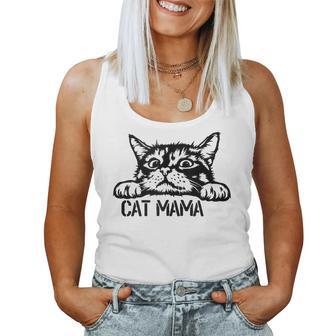 Cat Mom Gato Divertido Mamá Corte Gato Mamá Gato Mamá In Mangas Camiseta sin mangas para mujer - Regaloses